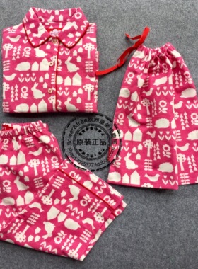 国内现货 英国高端小众Toby tiger女童有机棉家居服睡衣套装