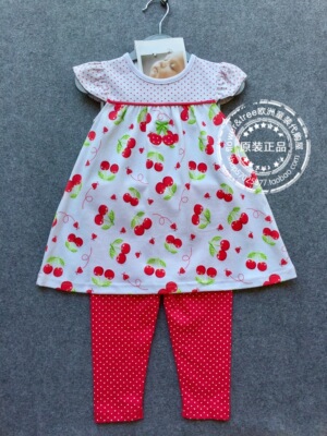 欧洲女童短袖纯棉裤子国内现货