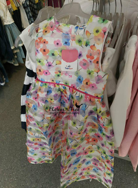 国内现货】德国 topolino 女童装正品花朵蓬蓬纱连衣裙
