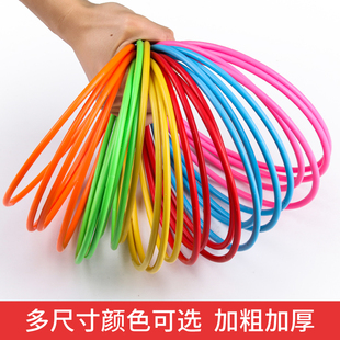 儿童套圈圈玩具地摊夜市摆摊游戏塑料圈摆件道具实心套圈环加粗