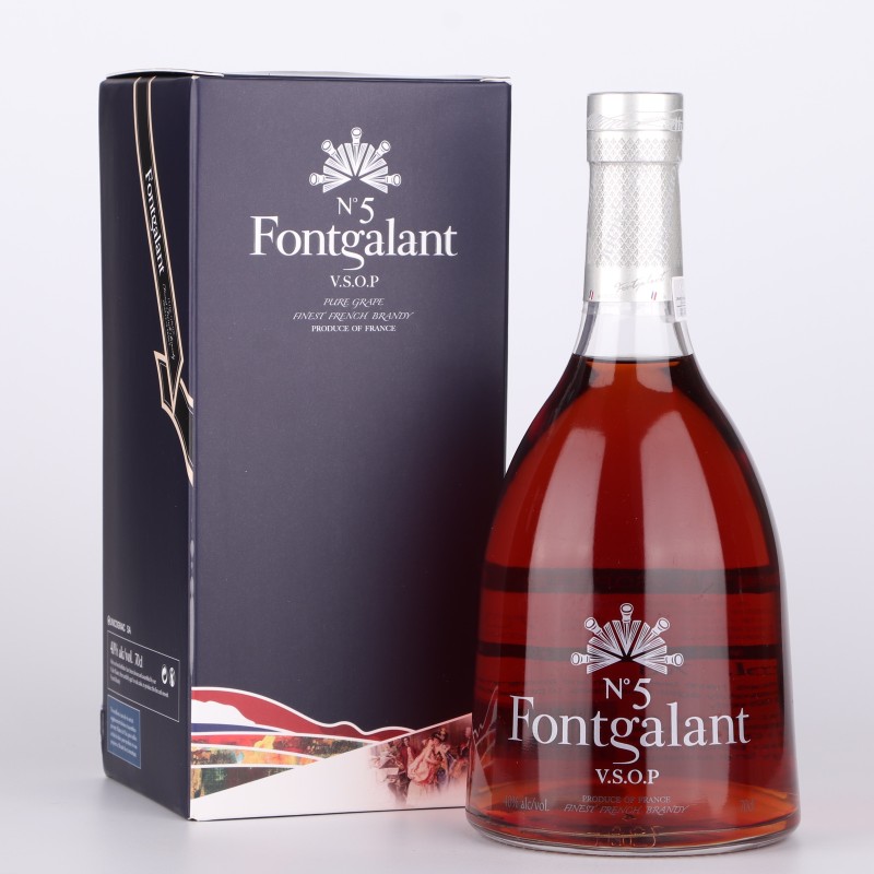 法国原瓶进口洋酒 福阁VSOP 5号白兰地  700ML NO.5 fontgalant