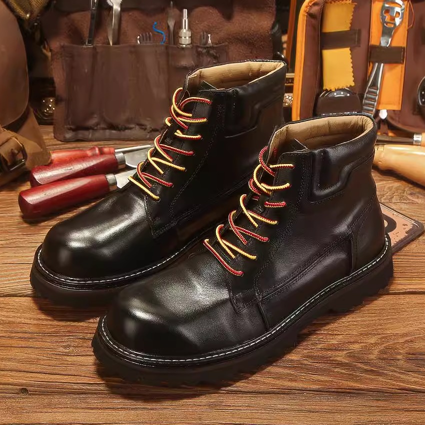 马丁靴机车英伦风工装皮鞋复古