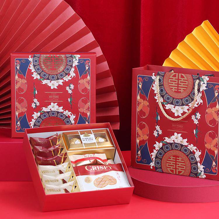 国潮国风喜糖礼盒装结婚喜糖盒成品含糖中式伴手礼订婚婚礼回礼盒,零食/坚果/特产,喜糖,淘宝优惠券,粉丝福利购,淘宝优惠卷