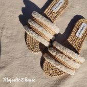 网红拖鞋 MajesticZhouse 泰国手工夏季 凉拖欧美INS风沙滩度假IG