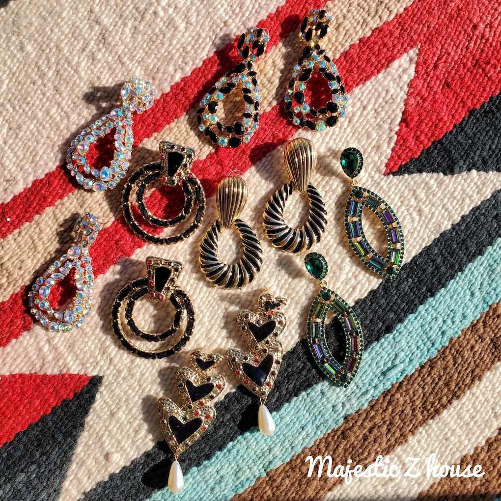 Bohemia#Earrings波西米亚耳环IG欧美个性耳饰复古摩登风夸张耳饰
