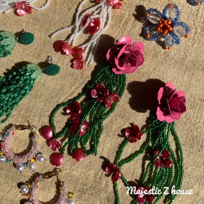 Bohemia#Earrings波西米亚耳环耳钉欧美花朵沙滩海岛旅行度假IG