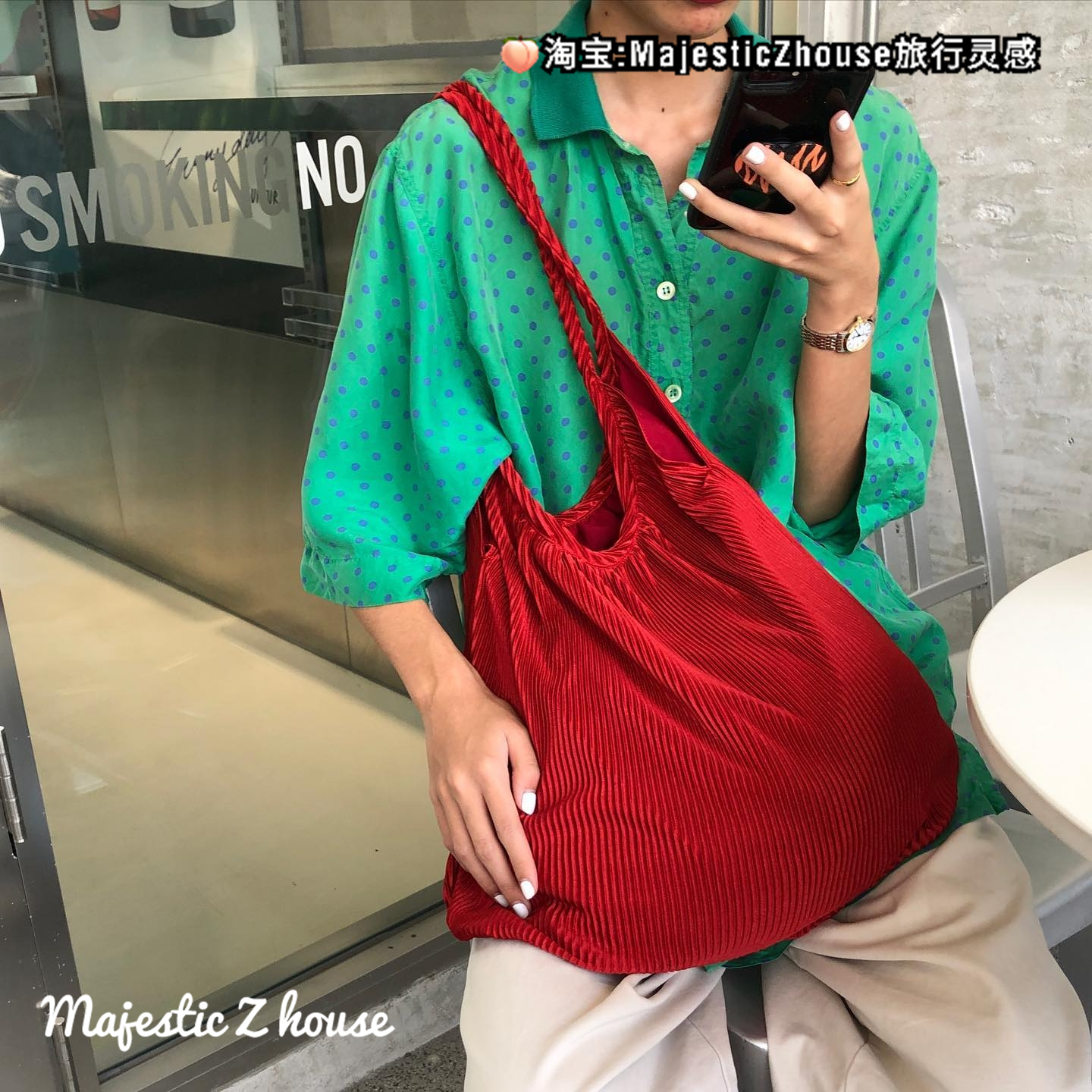 Thailand#泰国正品潮牌网红托特包SASI TOTE BAG大容量休闲帆布包