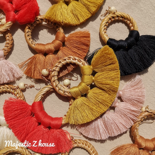 Bohemia#Earrings波西米亚手工耳环IG欧美耳饰沙滩旅行度假ins风