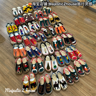 ChiangMai#泰国清迈网红手工凉鞋刺绣休闲鞋舒适懒人鞋包头鞋