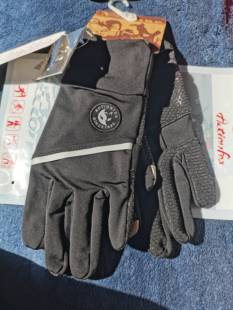 快乐狐狸手套654-4607秋冬季户外运动爬山攀岩防滑可触屏手套反光