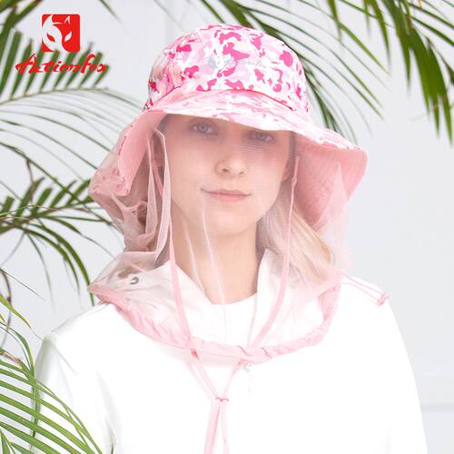 快乐狐狸防蚊虫钓鱼青年渔夫帽