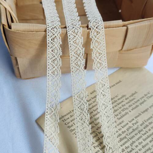 宽1.2cm细线棉线蕾丝花边