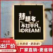 led创意铁艺镂空灯箱广告牌户外挂墙式 公司门头招牌背发光字定制