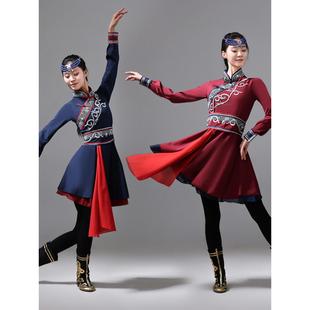 新款蒙古舞蹈演出服女成人舞台表演蒙族服装少数民族服学生艺考级
