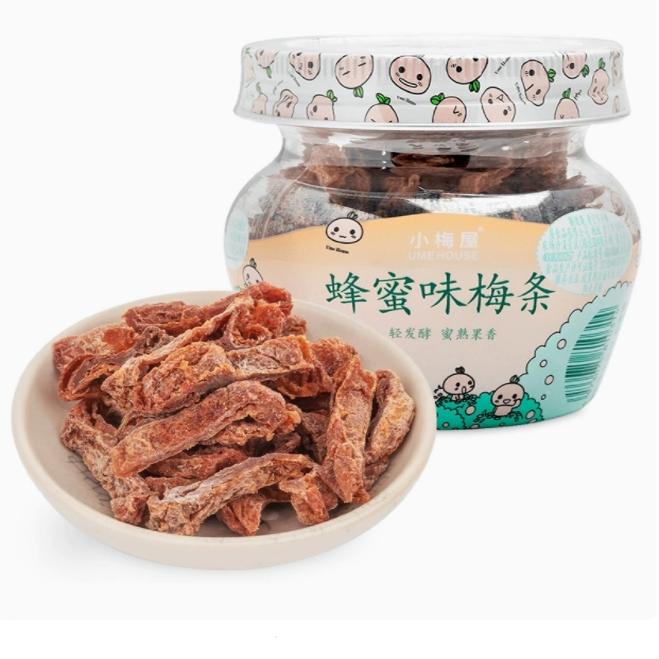 小梅屋小四月蜂蜜味梅条罐装 休闲网红零食青梅果干蜜饯酸话梅干