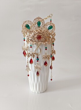 汉服配饰古风饰品敦煌飞天流苏臂钏臂镯手镯lolita配饰铜镀金保色