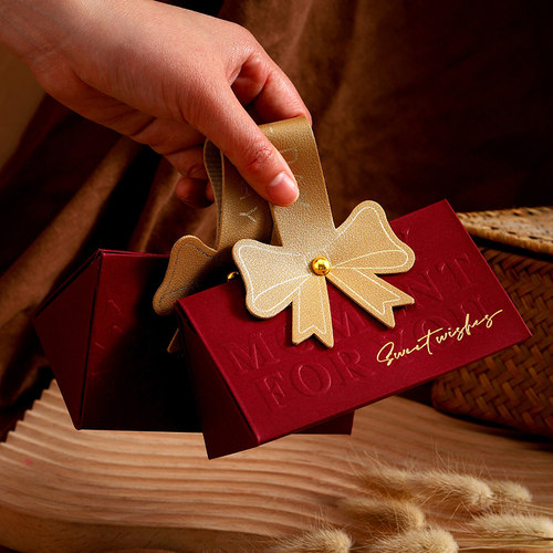 婚礼订婚喜糖盒糖果盒仟喜红妆