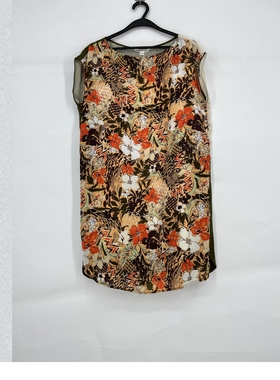 夏款 季*风 两色可选印花雪纺连衣裙女 0341LC121