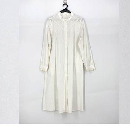 春秋款 撤柜品牌 唯Y系列  纯棉舒适透气单排扣连衣裙女11242