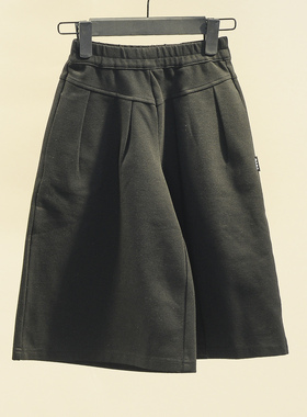 JOJ**久 童装 港味时尚洋气百搭加绒阔腿裤女童 16422251