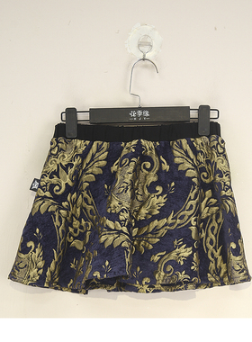 春夏款 JOJ**久童装  松紧腰提花面料A字半身裙女 90255