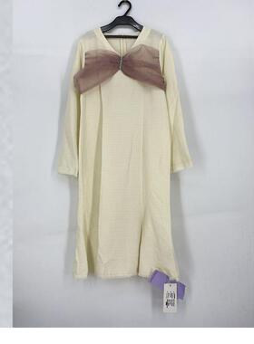 春秋款 意大利品牌 玛L系列 显瘦V领高雅气质连衣裙女021-2下