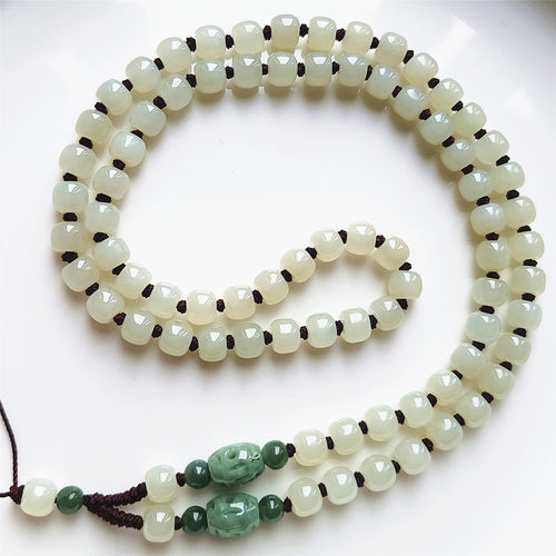 大锦和田玉吊坠挂绳项链