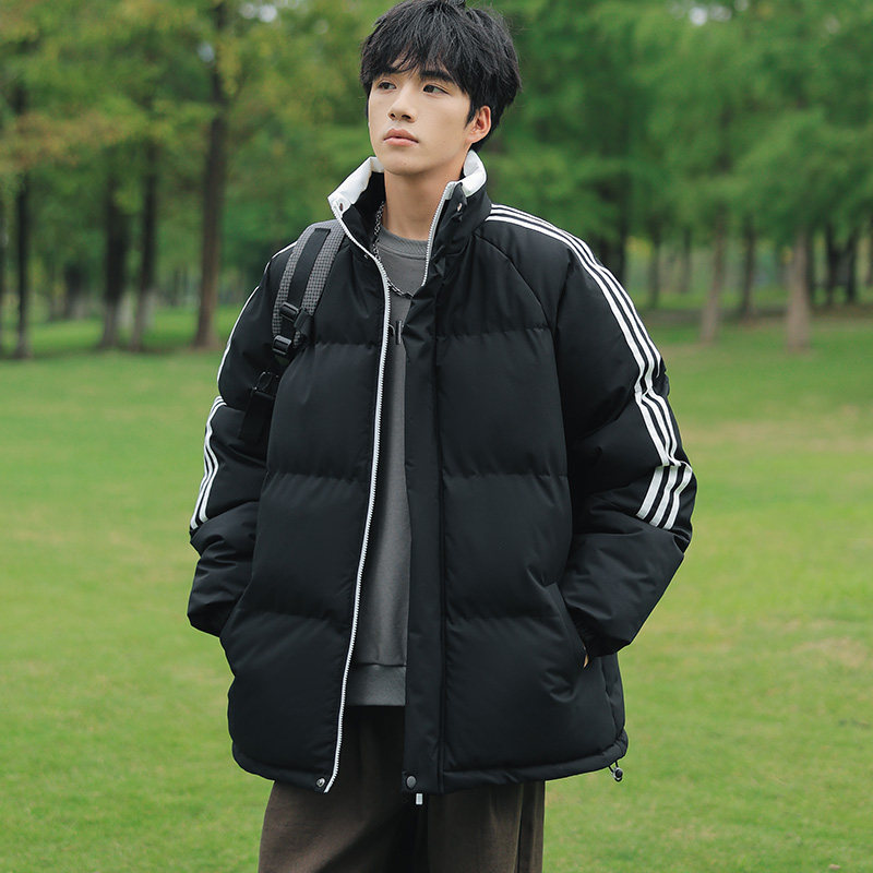 羽绒服男冬装韩版宽松立领青春活力保暖东北棉服青少年休闲潮外套
