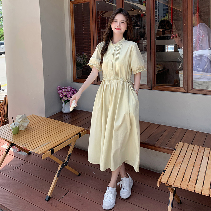 现货！26夏装新款森系风娃娃裙宽松连衣裙278-3717-P120-K178，女装连衣裙，三七家