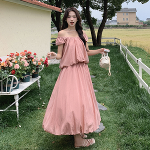 现货！26女新款夏装小上衣+长裙2件套套装278-3721-P120-K178图片