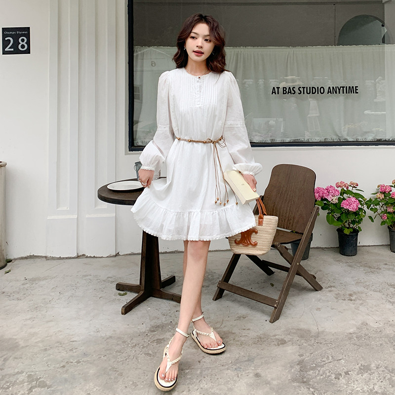 现货！2026春装度假休闲风百搭连衣裙278-3785-P130K210,女装连衣裙,三七家