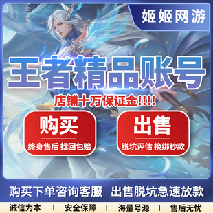 王者荣耀王者账号全英雄出售永久成品号收藏购买高价卖游戏回收