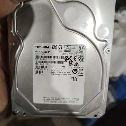 打包出准新拆机 4个，东芝 1T SATA 实物图拍摄成色，--议价商品