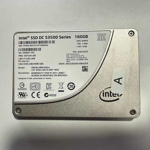英特尔Intel DC S3500 160GB SSD硬盘--议价商品