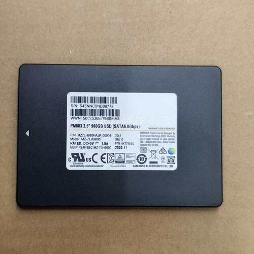 三星PM883 960G 2.5寸SATA6Gb/s服务器固--议价商品