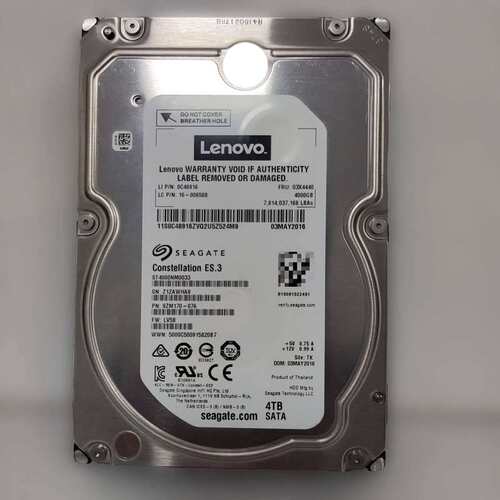 联想原装拆机ST4000NM0033,4TB PN：0C48916 03X4440--议价商品