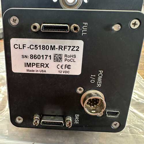 出个Imperx高速工业相机，型号CLF-C5180M-RF--议价商品