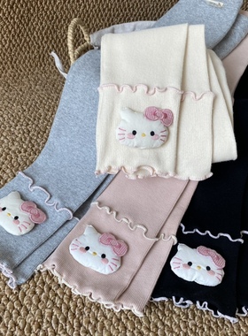 女童秋装2025新款裤子儿童春秋洋气外穿纯棉打底裤宝宝秋季休闲裤