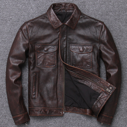 捡漏其他牛皮皮衣真皮皮衣
