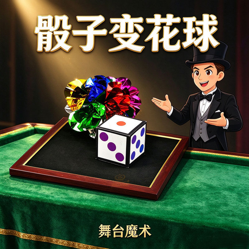 魔术道具 舞台 万象骰子 色子骰子变花球 黑板出花