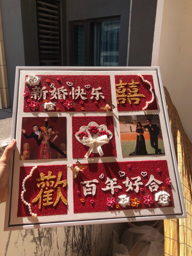 新款婚纱照订制成品手工新婚礼物DIY/数字油画