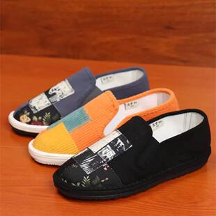 休闲百搭透气软底老北京布鞋 2024夏季 时尚 男士 防滑低帮 开车布鞋