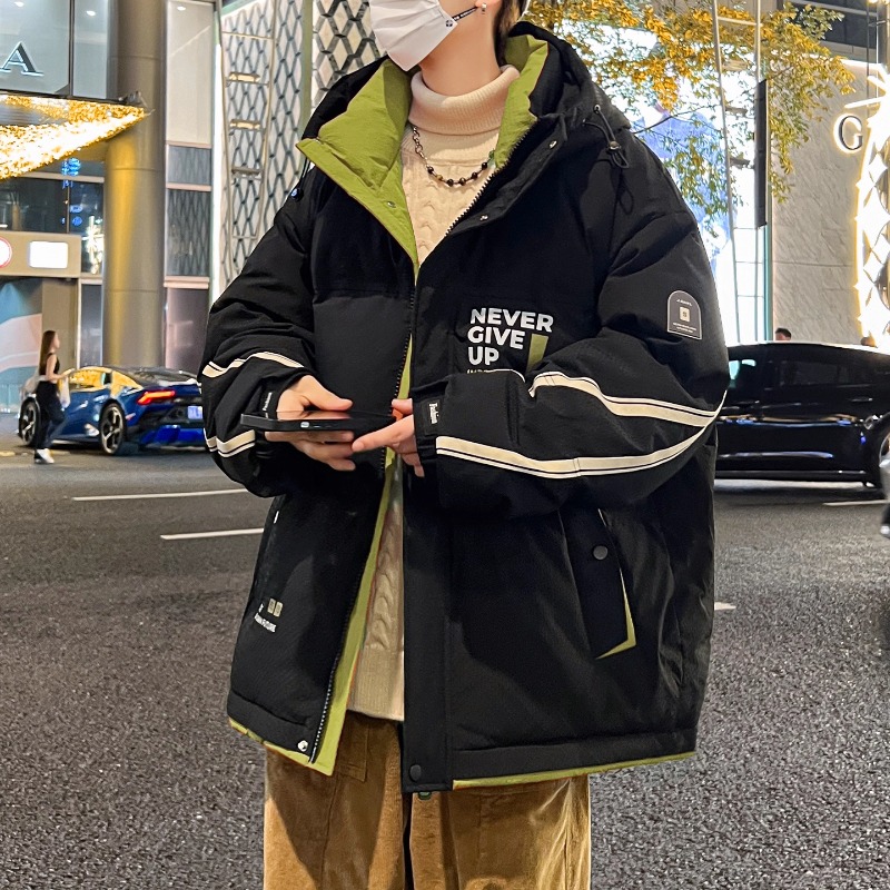 不起球不褪色加厚保暖棉服外套