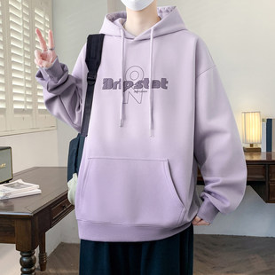 2026新款春秋季渐变卫衣男孩初中学生潮牌连帽外套青少年大童上衣