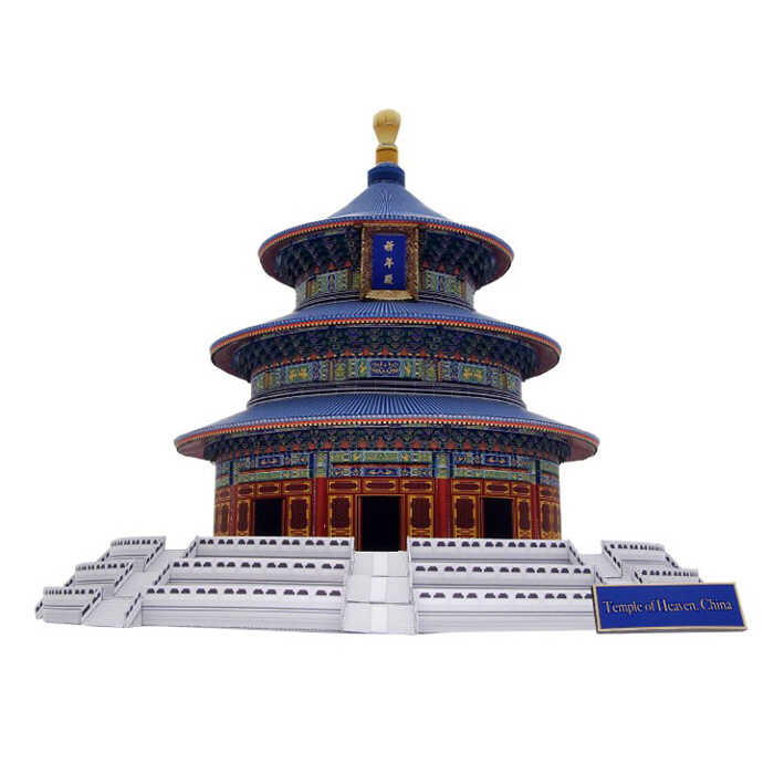 DIY北京天坛祈年殿立体拼图模型