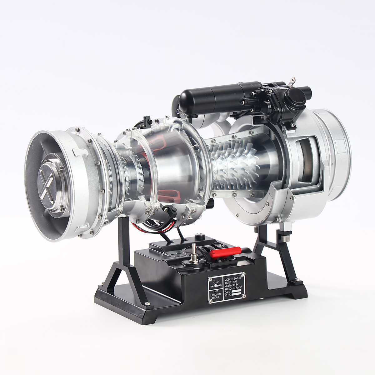 土星文化黑鹰直升机T-700涡轴航空发动机引擎diy全金属拼装模型