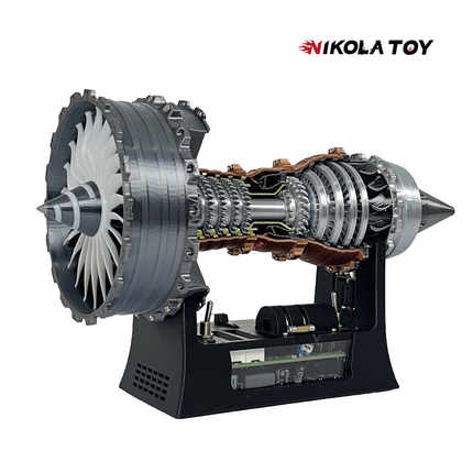 NIKOLATOY暴力Trent900超强涡扇发动机模型飞机引擎创意生日礼物