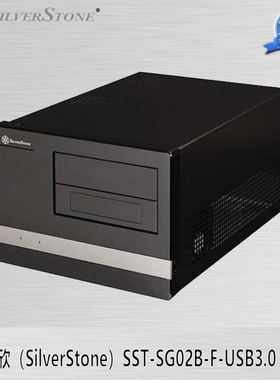 银欣SilverStone SG02B-F   黑色 长显卡 M-ATX主板 ATX电源 静音