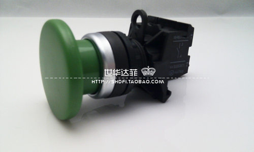 按钮开关22mm蘑菇头按钮上海天逸LA42M-10 G绿色
