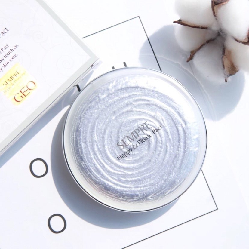 韩国GEO罗美粉饼 植物水四代SEMPRE贝壳粉饼化妆品